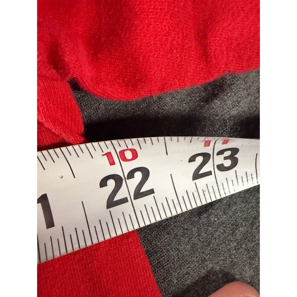 Vintage Rutgers University Scarlet Knights Red Embroidered T-Shirt Mens Large